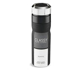 Zwart en zilveren mannen parfum body spray Classy Pour Homme Riiffs deodorant